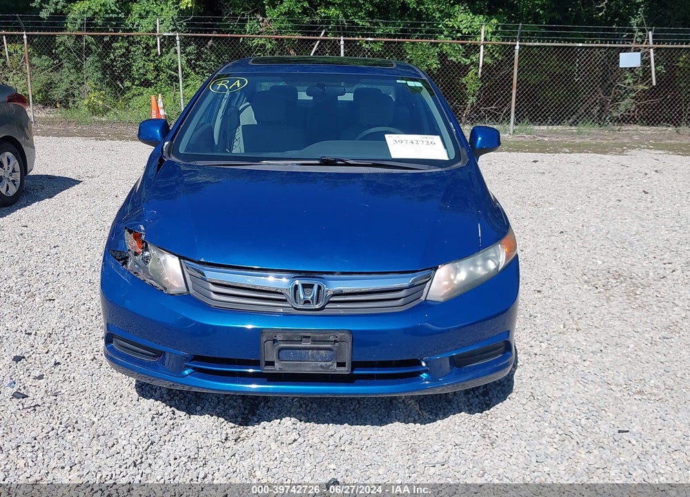 2012 HONDA CIVIC EX VIN: 19XFB2F87CE037006