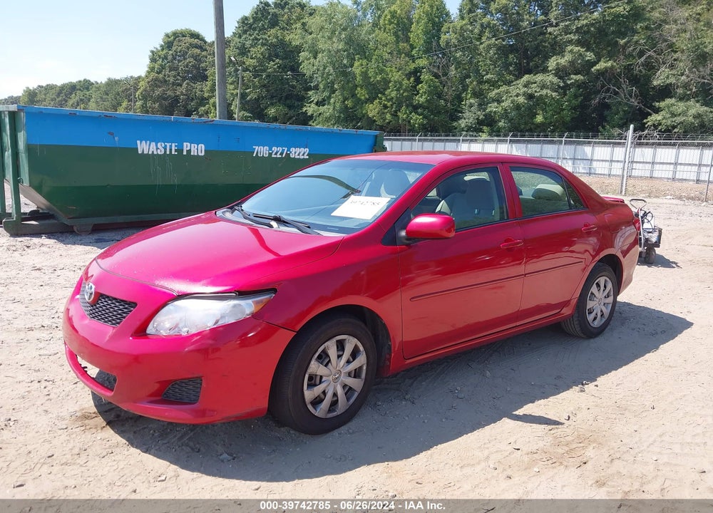 2010 TOYOTA COROLLA VIN: JTDBU4EE0AJ078699