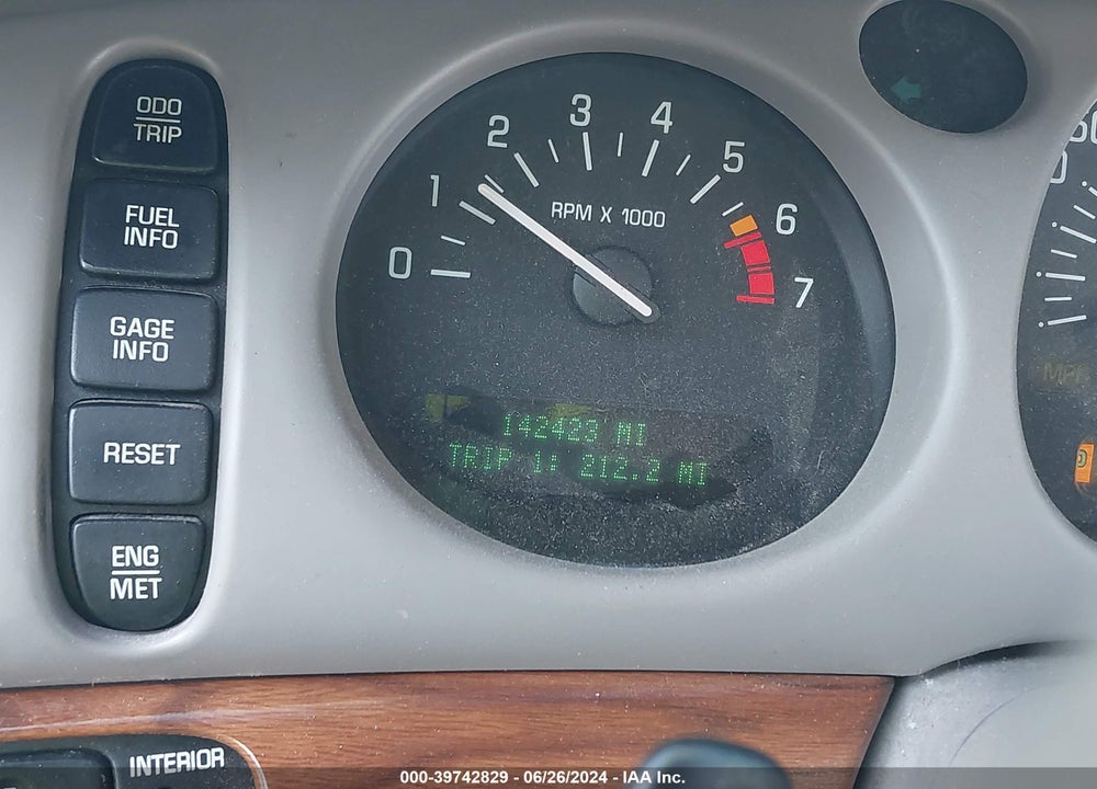 2001 BUICK LESABRE CUSTOM VIN: 1G4HP54K914192595