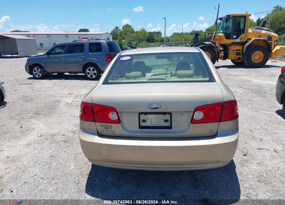 2006 KIA OPTIMA EX NEW/LX NEW VIN: KNAGE123965045721