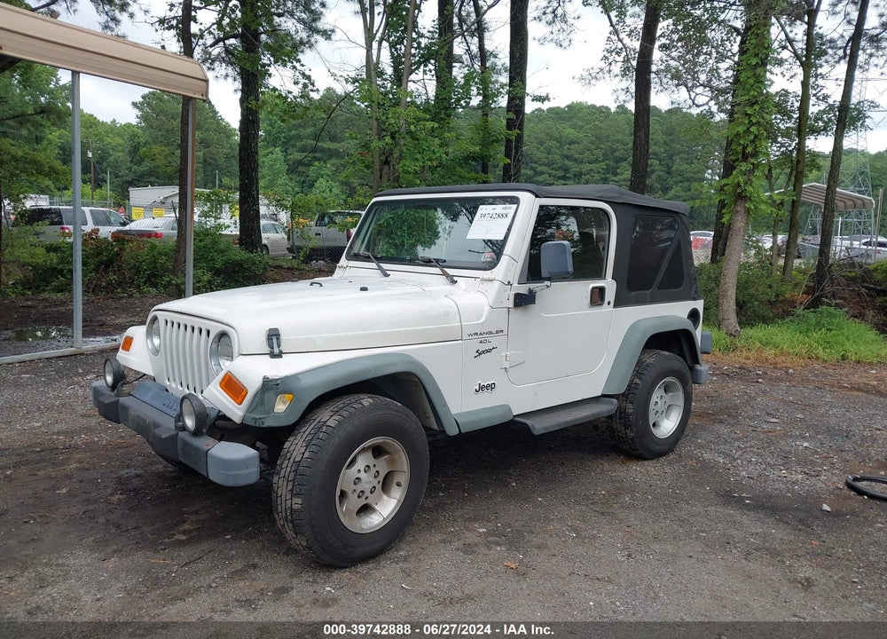 2000 JEEP WRANGLER SPORT VIN: 1J4FA49S2YP766439