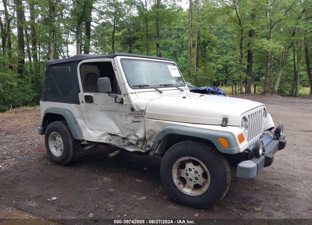 2000 JEEP WRANGLER SPORT VIN: 1J4FA49S2YP766439
