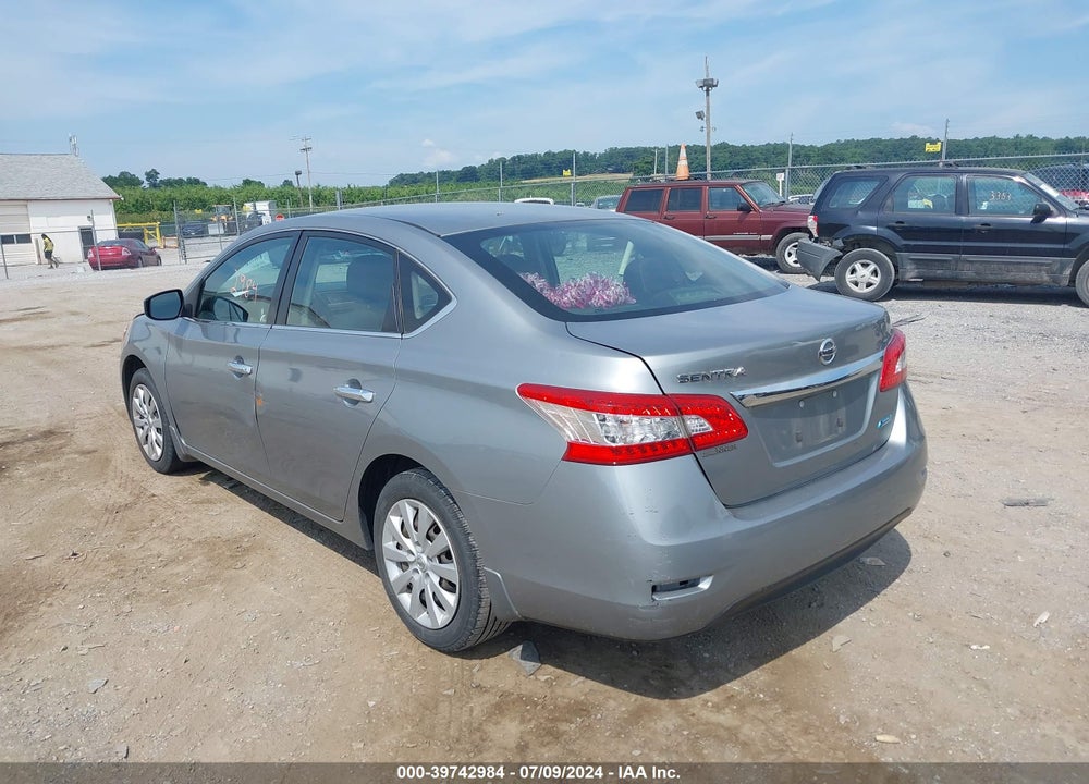 2014 NISSAN SENTRA S VIN: 3N1AB7AP1EL615379