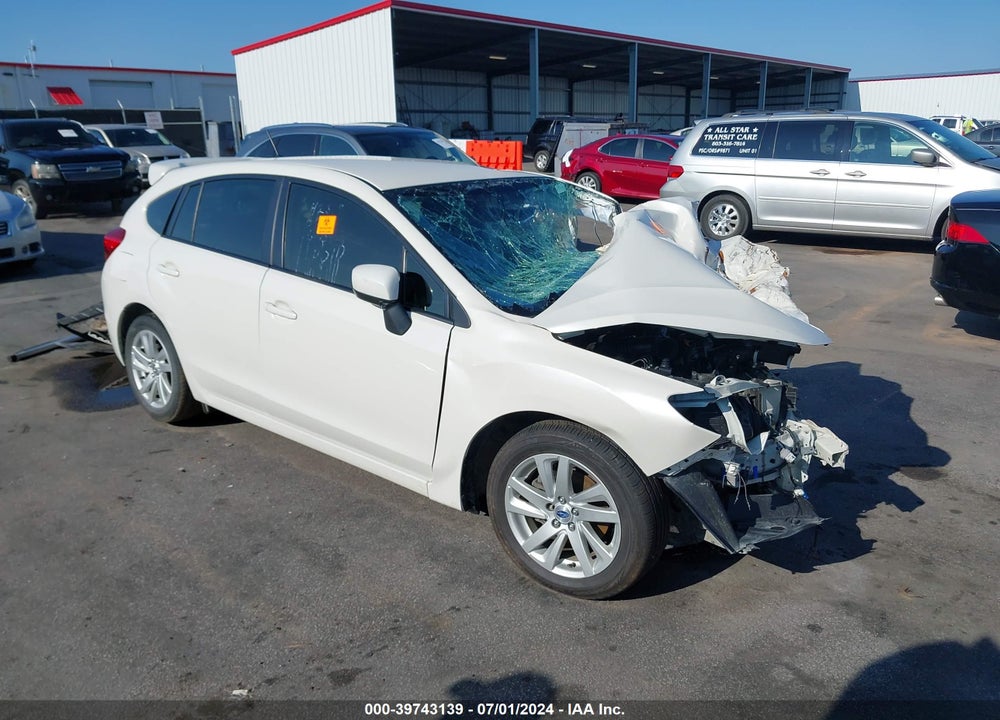 2015 SUBARU IMPREZA 2.0I PREMIUM VIN: JF1GPAC69F8299262