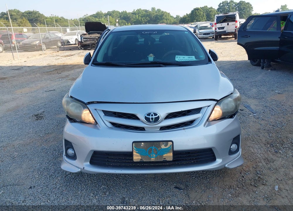 2012 TOYOTA COROLLA S VIN: 2T1BU4EE3CC918196