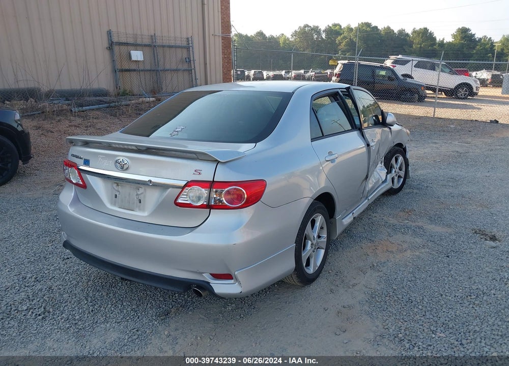 2012 TOYOTA COROLLA S VIN: 2T1BU4EE3CC918196