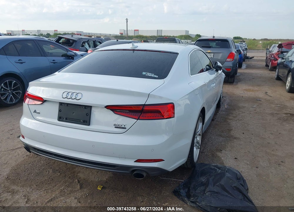 2018 AUDI A5 2.0T PREMIUM VIN: WAUTNAF54JA010997