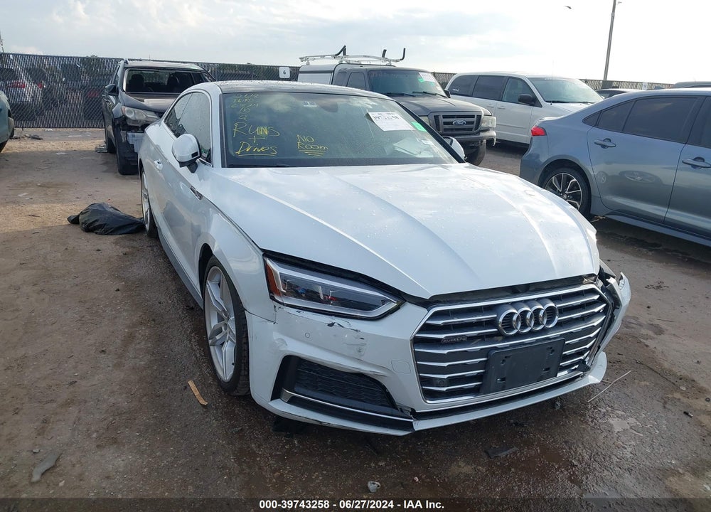 2018 AUDI A5 2.0T PREMIUM VIN: WAUTNAF54JA010997