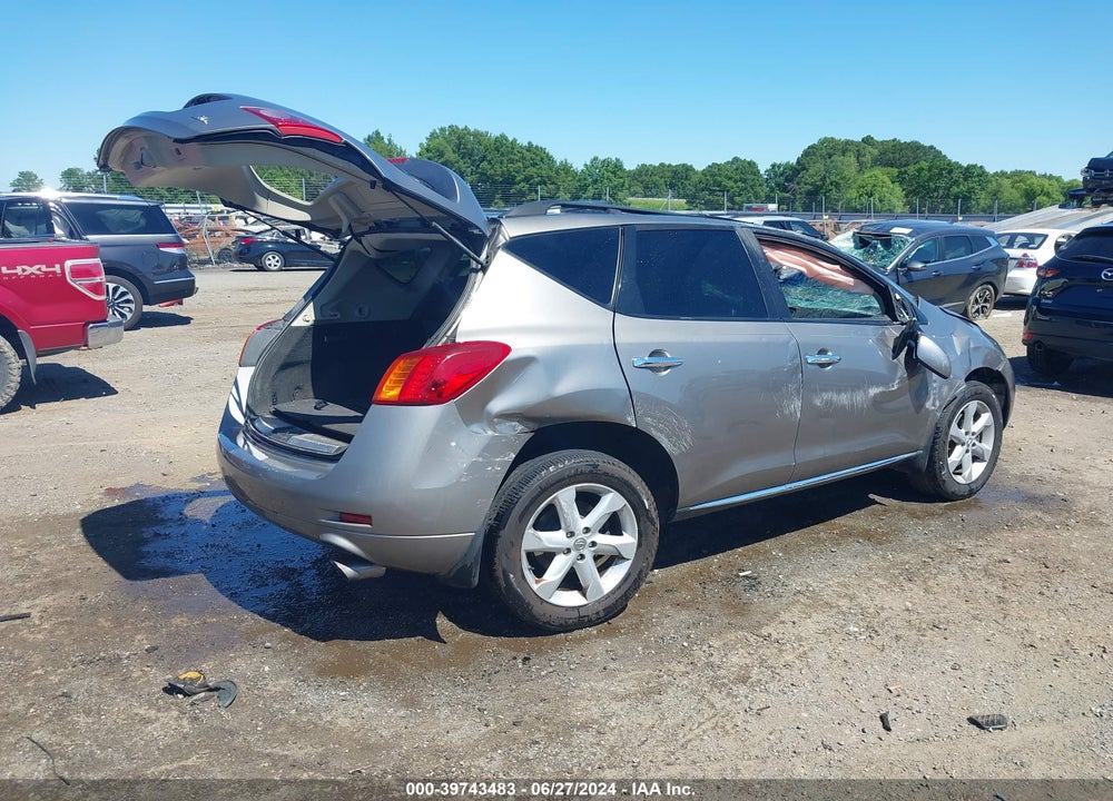 2009 NISSAN MURANO SL VIN: JN8AZ18U19W026628