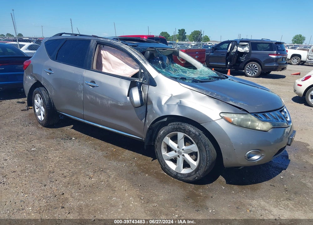 2009 NISSAN MURANO SL VIN: JN8AZ18U19W026628
