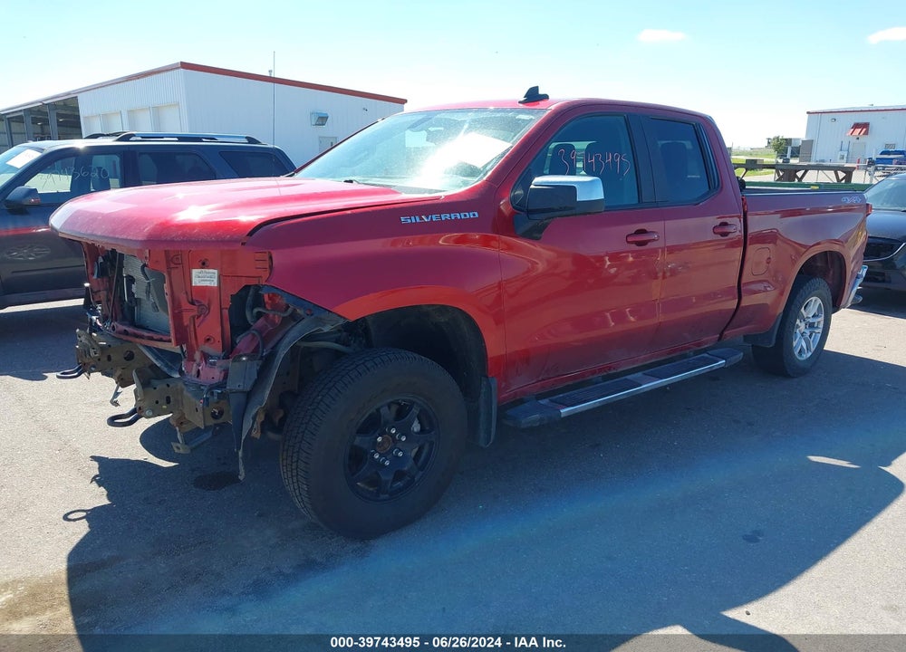 2021 CHEVROLET SILVERADO 1500 4WD DOUBLE CAB STANDARD BED LT VIN: 1GCRYDED9MZ252012