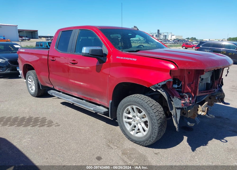 2021 CHEVROLET SILVERADO 1500 4WD DOUBLE CAB STANDARD BED LT VIN: 1GCRYDED9MZ252012