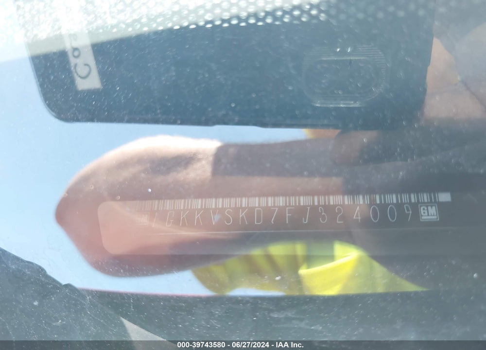 2015 GMC ACADIA SLT-2 VIN: 1GKKVSKD7FJ324009