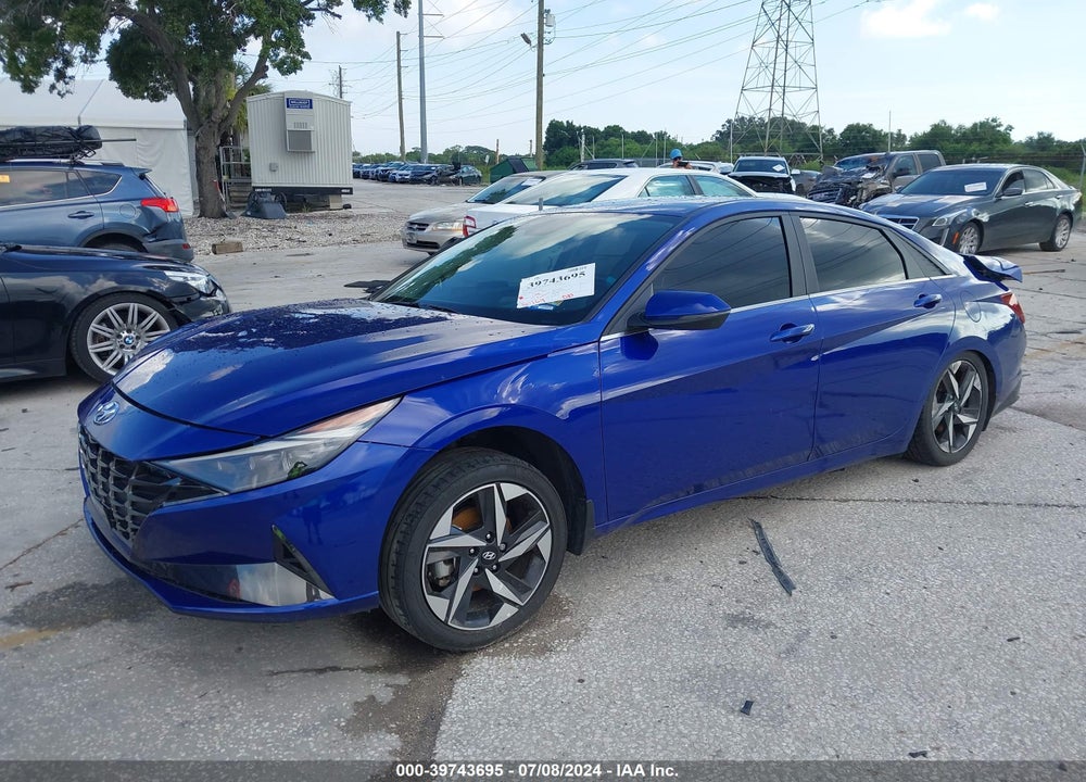 2022 HYUNDAI ELANTRA LIMITED VIN: KMHLP4AG4NU282036