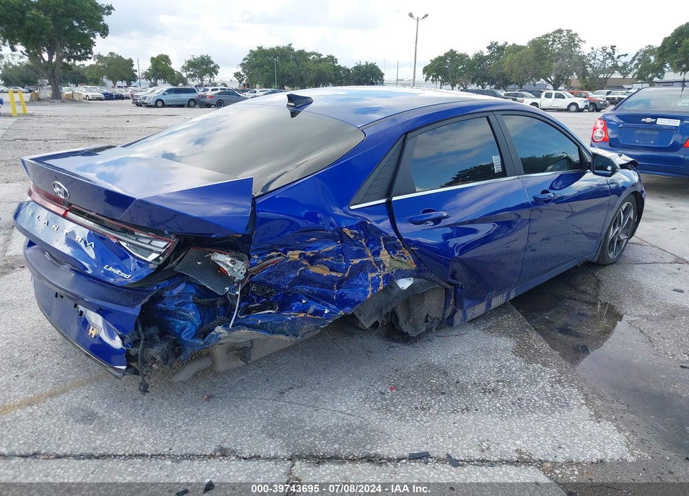 2022 HYUNDAI ELANTRA LIMITED VIN: KMHLP4AG4NU282036