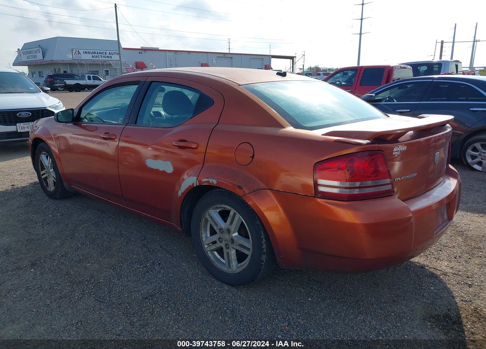 2008 DODGE AVENGER VIN: 1B3LC56K98N200739