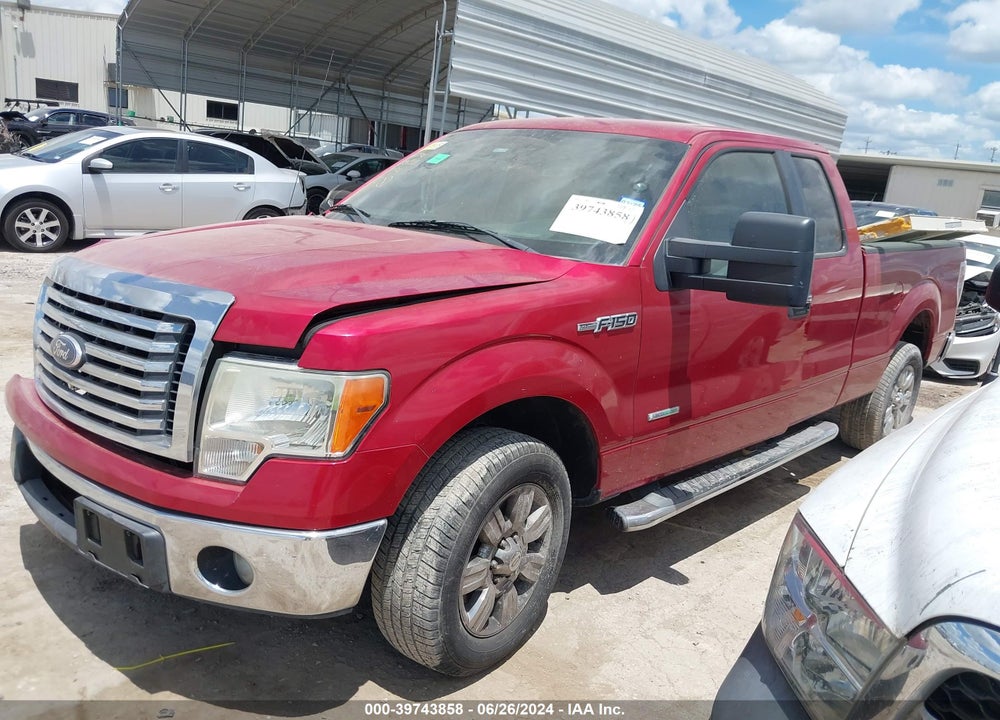 2012 FORD F-150 XLT VIN: 1FTFX1CT9CKD13252