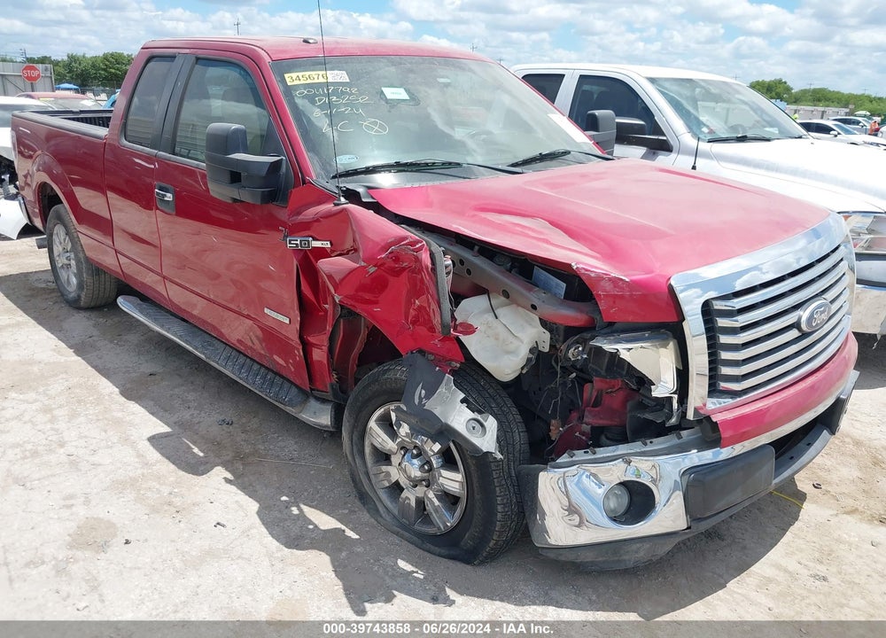 2012 FORD F-150 XLT VIN: 1FTFX1CT9CKD13252