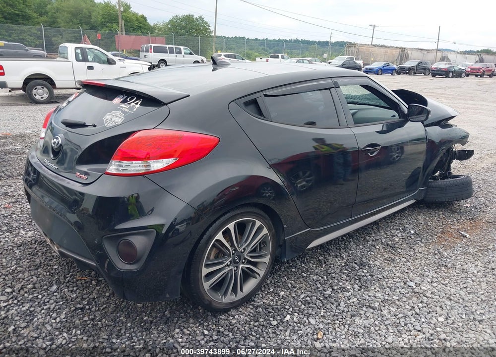 2016 HYUNDAI VELOSTER TURBO VIN: KMHTC6AE0GU304302