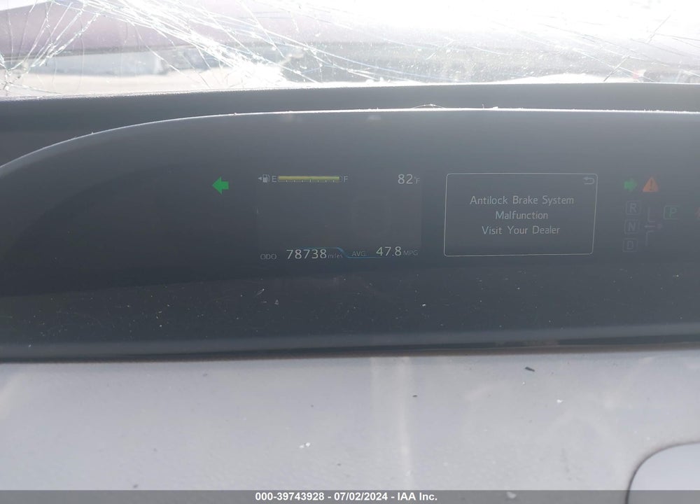 2017 TOYOTA PRIUS THREE VIN: JTDKARFU7H3531646
