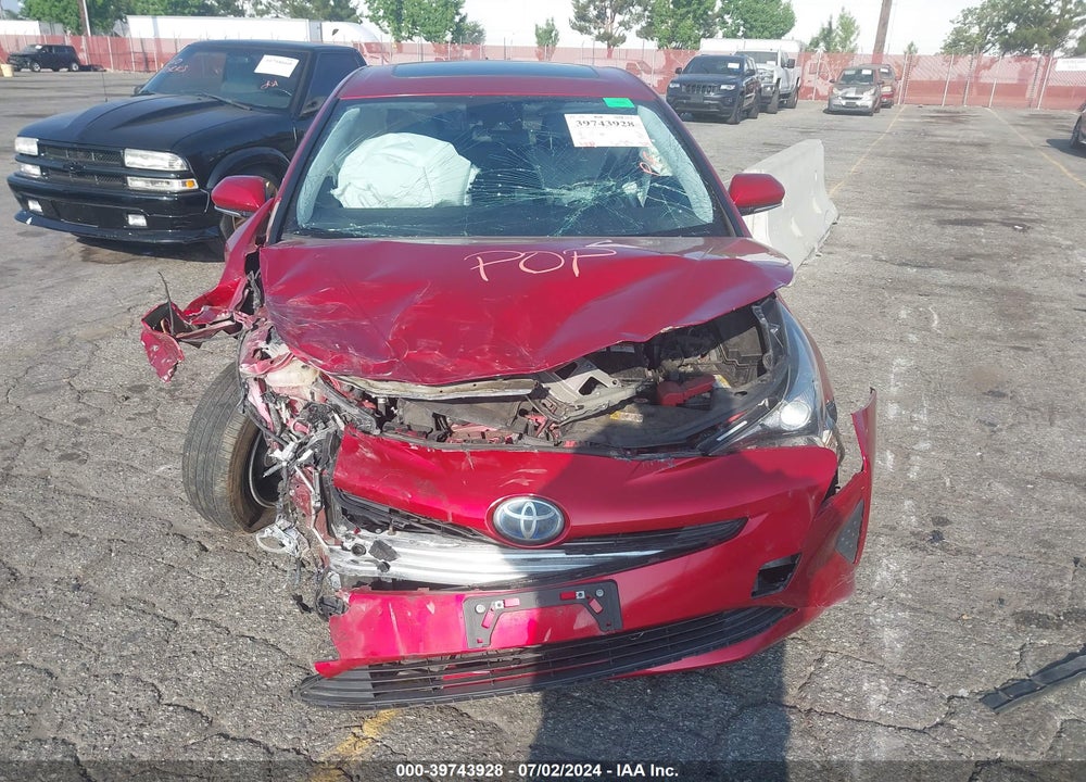 2017 TOYOTA PRIUS THREE VIN: JTDKARFU7H3531646