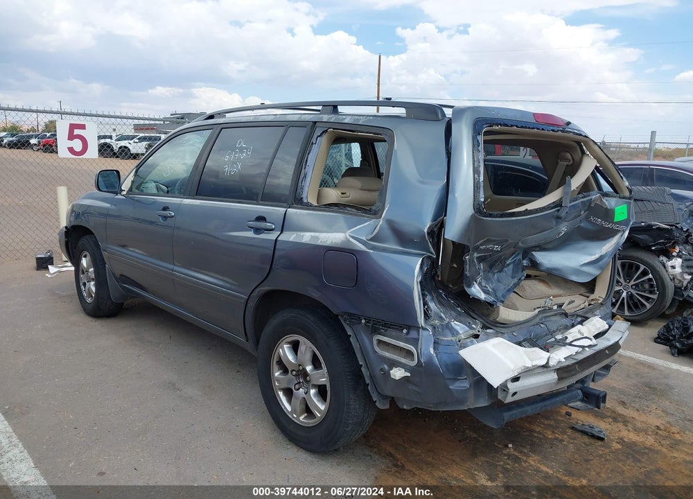 2005 TOYOTA HIGHLANDER V6 VIN: JTEDP21A250077651
