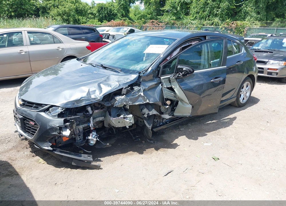 2017 CHEVROLET CRUZE LT MANUAL VIN: 3G1BD6SMXHS580581
