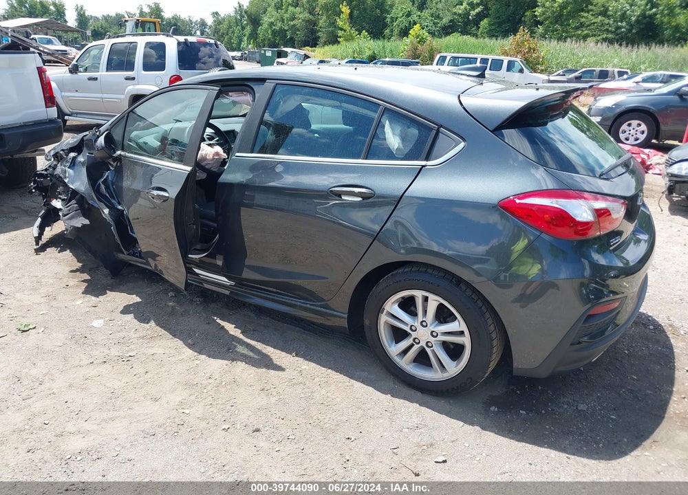 2017 CHEVROLET CRUZE LT MANUAL VIN: 3G1BD6SMXHS580581