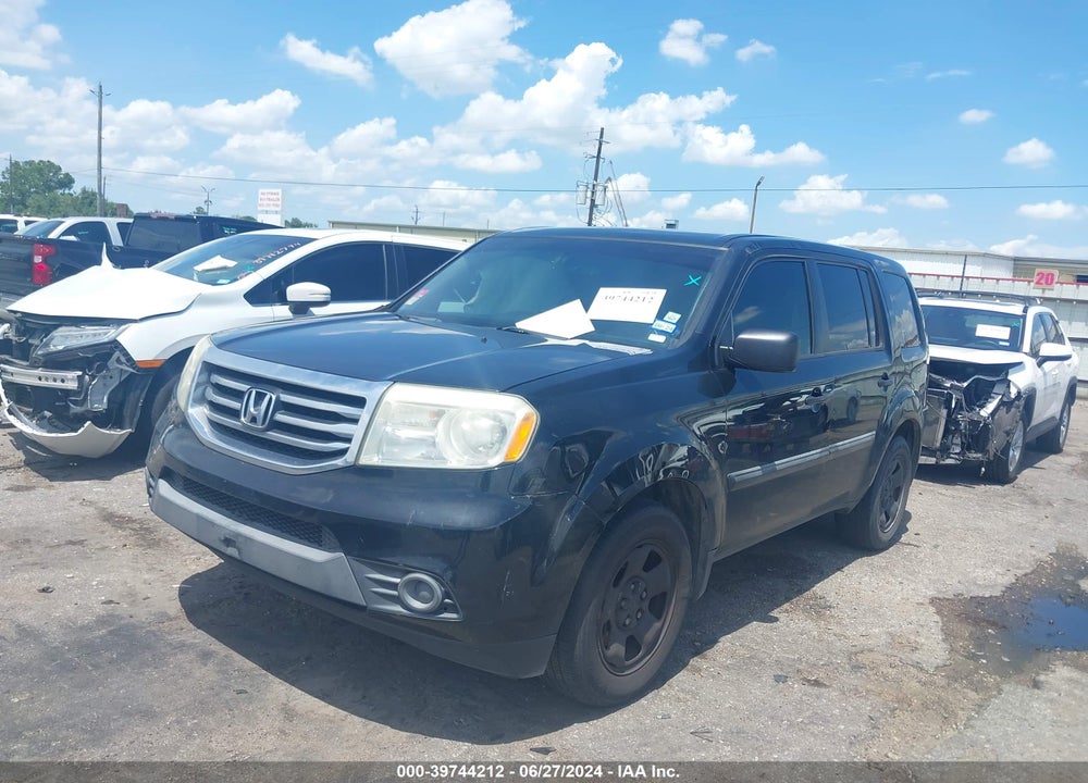 2013 HONDA PILOT LX VIN: 5FNYF3H22DB043061