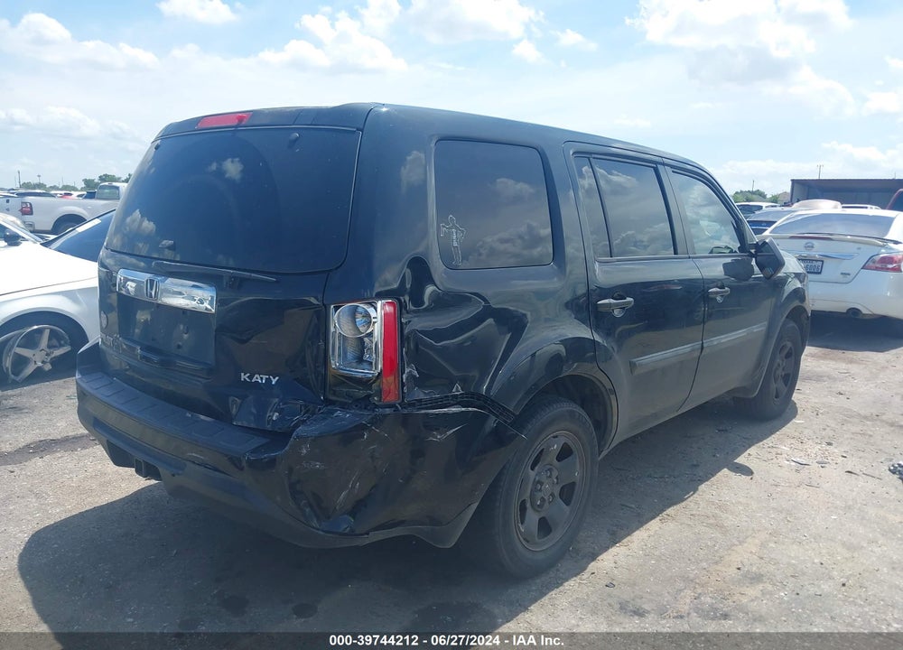 2013 HONDA PILOT LX VIN: 5FNYF3H22DB043061