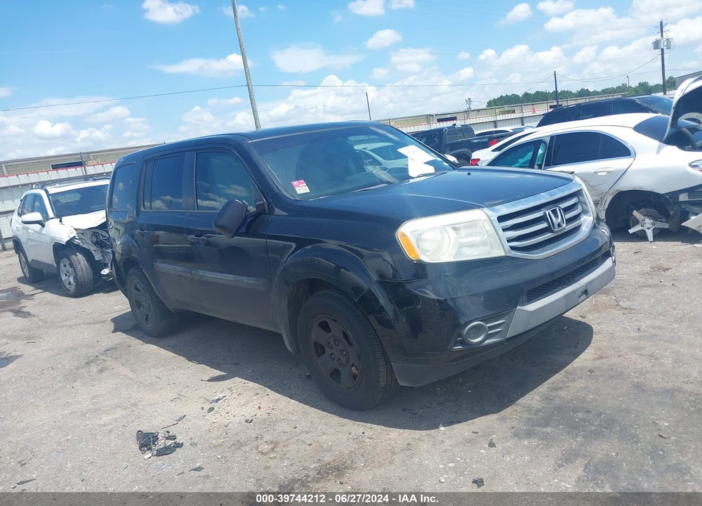 2013 HONDA PILOT LX VIN: 5FNYF3H22DB043061