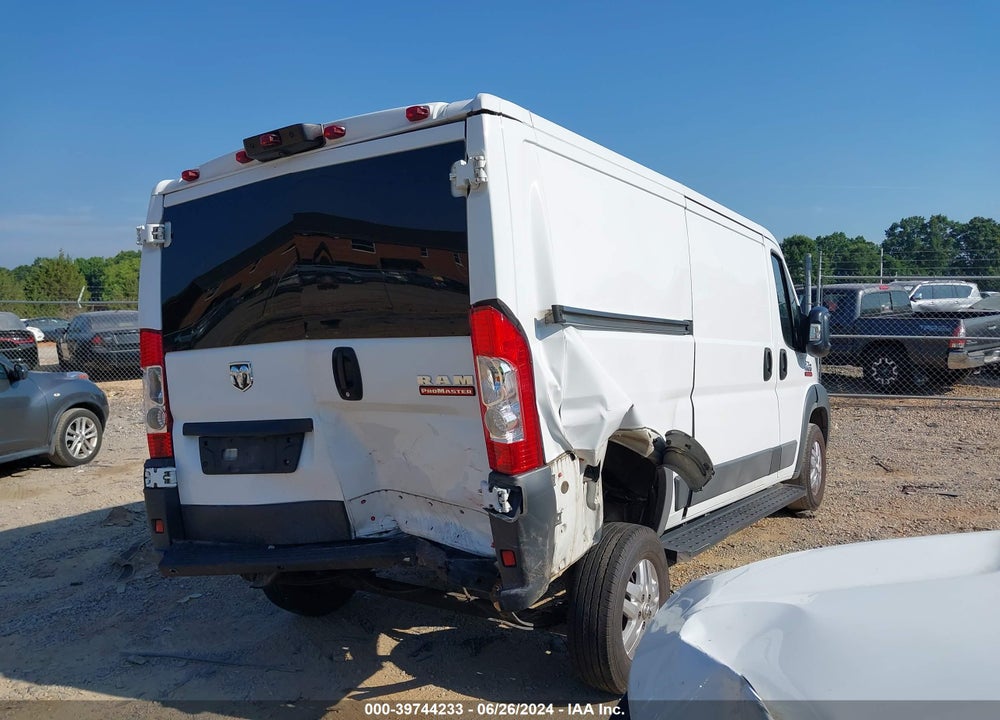2018 RAM PROMASTER 1500 LOW ROOF 136 WB VIN: 3C6TRVAG2JE109006