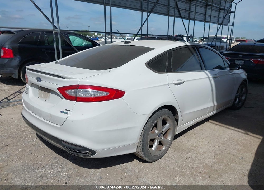 2016 FORD FUSION SE VIN: 3FA6P0H91GR132743