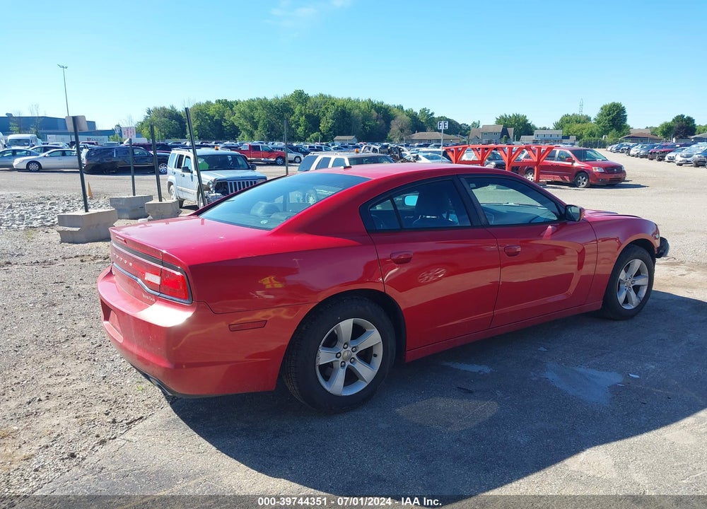 2013 DODGE CHARGER SE VIN: 2C3CDXBG2DH512658