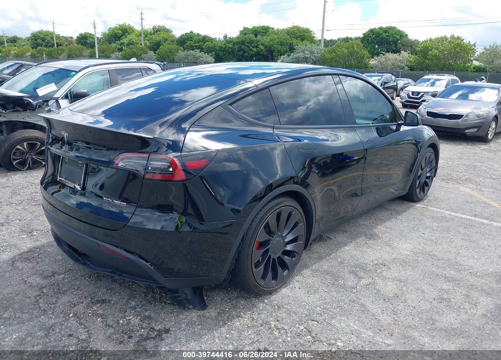 2022 TESLA MODEL Y PERFORMANCE DUAL MOTOR ALL-WHEEL DRIVE VIN: 7SAYGDEF9NF398548