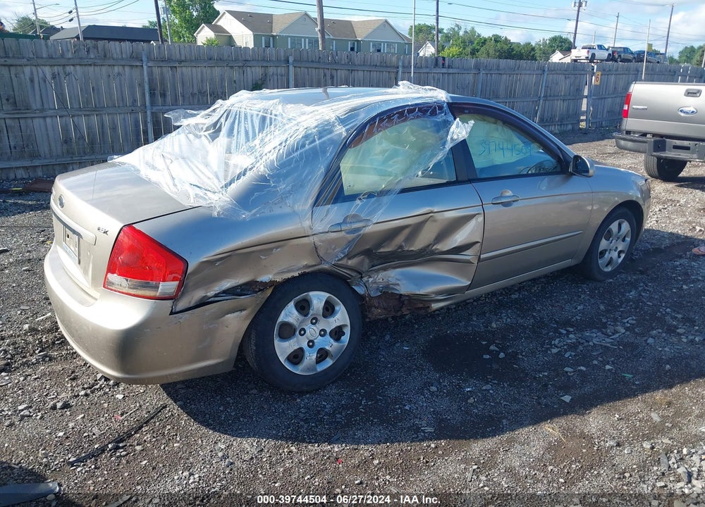 2008 KIA SPECTRA EX VIN: KNAFE122085579941