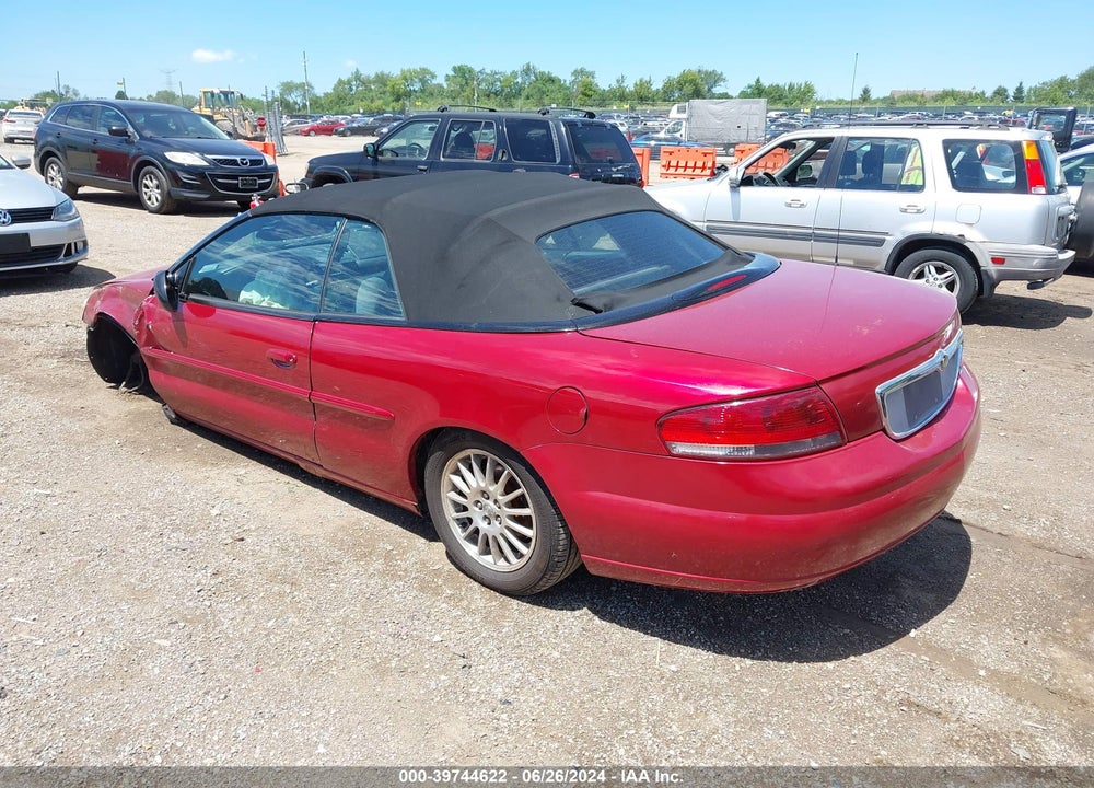 2004 CHRYSLER SEBRING LXI VIN: 1C3EL55R84N365587