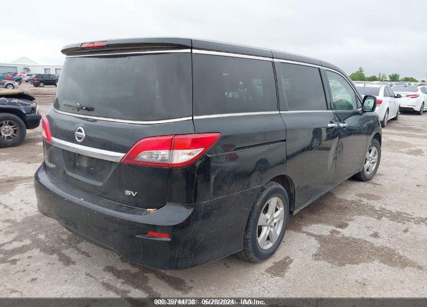 2014 NISSAN QUEST SV VIN: JN8AE2KP6E9101501