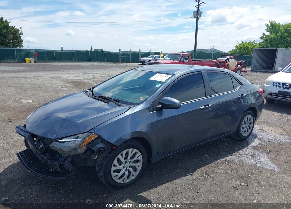 2018 TOYOTA COROLLA LE VIN: 2T1BURHEXJC023407
