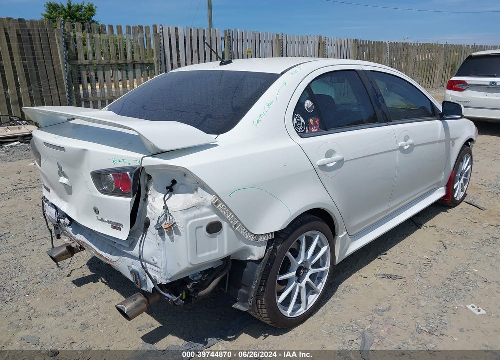 2014 MITSUBISHI LANCER RALLIART VIN: JA32V6FV8EU018972