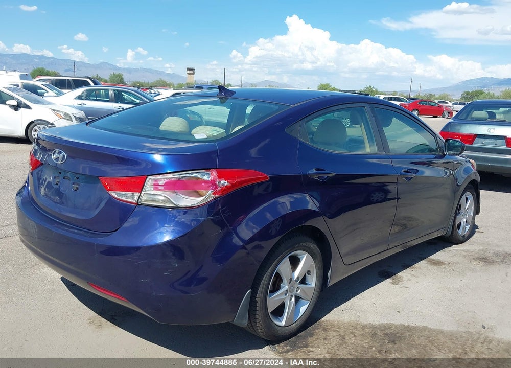 2013 HYUNDAI ELANTRA GLS VIN: 5NPDH4AE6DH383043