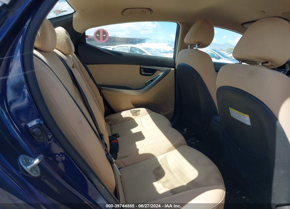 2013 HYUNDAI ELANTRA GLS VIN: 5NPDH4AE6DH383043