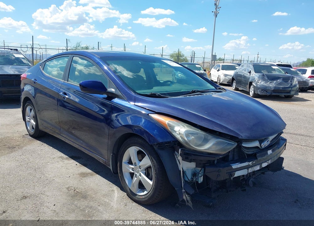 2013 HYUNDAI ELANTRA GLS VIN: 5NPDH4AE6DH383043
