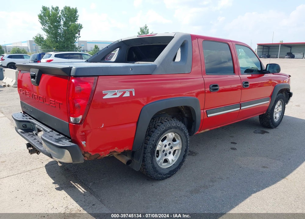 2005 CHEVROLET AVALANCHE 1500 Z71 VIN: 3GNEK12Z05G175196
