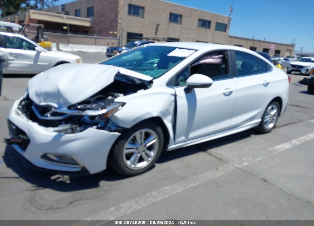 2016 CHEVROLET CRUZE LT MANUAL VIN: 1G1BD5SM1G7274828