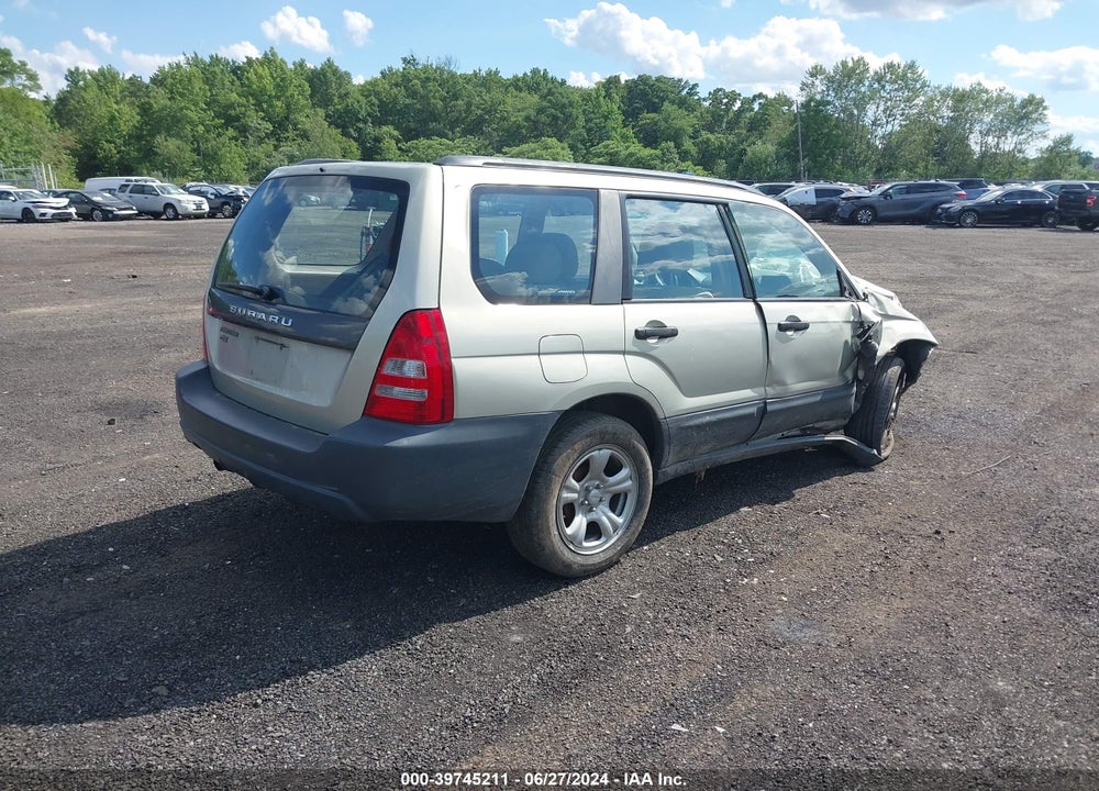 2005 SUBARU FORESTER 2.5X VIN: JF1SG63615H752425