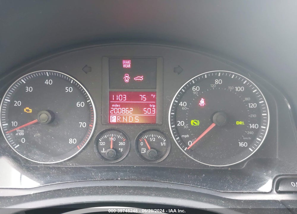 2009 VOLKSWAGEN JETTA SE VIN: 3VWRM71K99M176279
