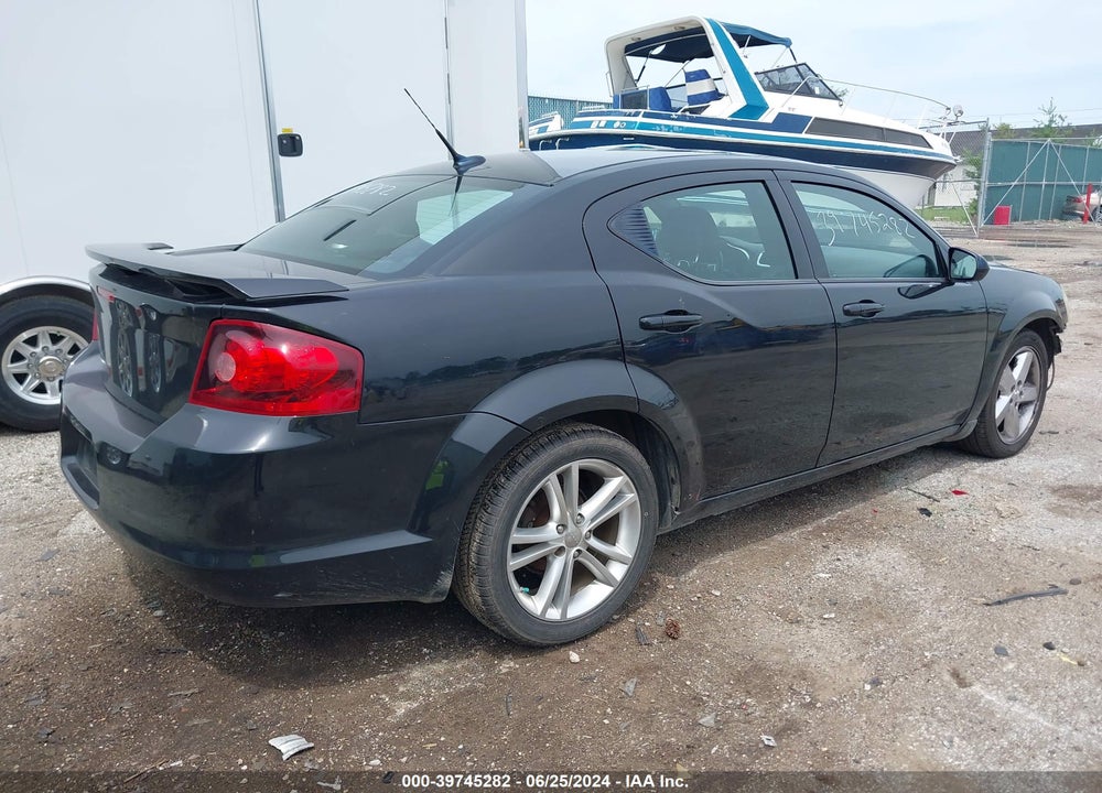 2011 DODGE AVENGER MAINSTREET VIN: 1B3BD1FG7BN512241