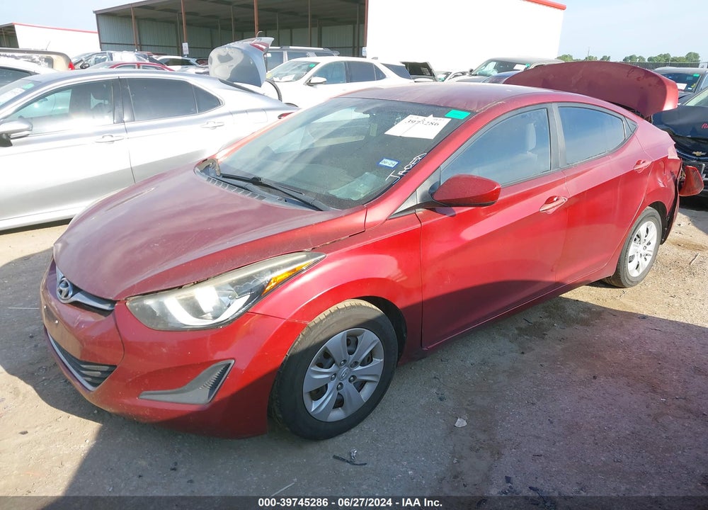 2016 HYUNDAI ELANTRA SE VIN: 5NPDH4AE7GH780877