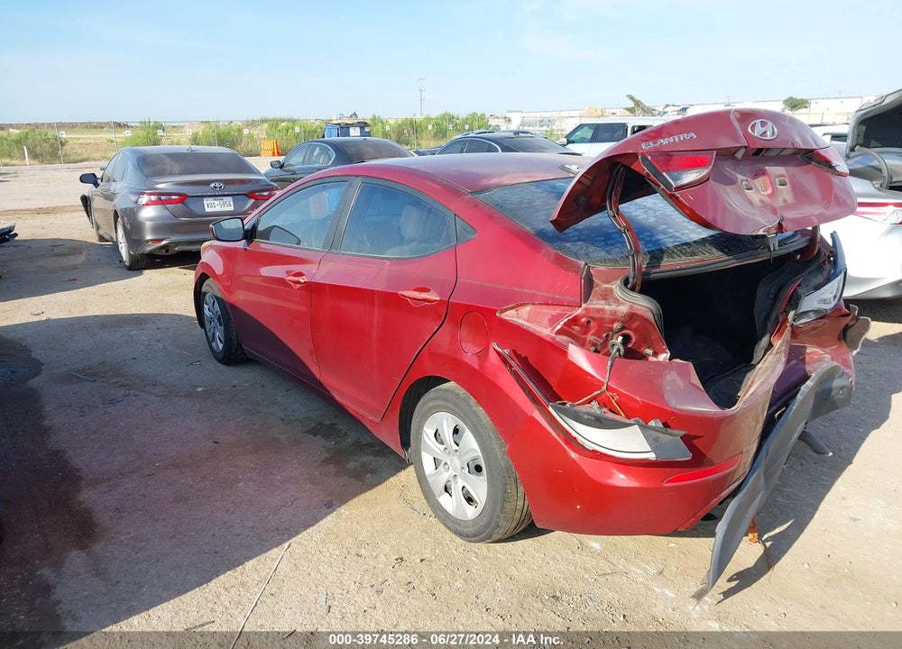 2016 HYUNDAI ELANTRA SE VIN: 5NPDH4AE7GH780877